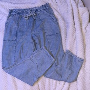 Aerie paper bag tie pants